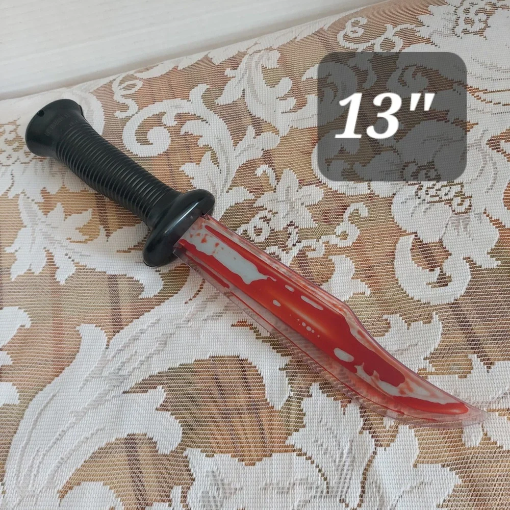 Easter Unlimited Scream Ghostface Bleeding Knife Prop 13 Inch Horror Costume Toy